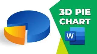 How to insert a 3d pie chart in word