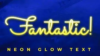 Neon Glow Text Effect Photoshop Tutorial