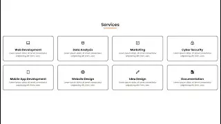 Create Responsive Services Section with HTML & CSS | Step by Step Tutorial