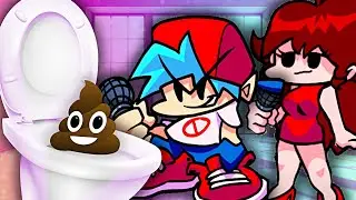 Friday Night Funkin' Boyfriend and Girlfriend POOP in the TOILET. Friday Night Funkin Week 8. FNF