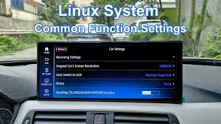 Introduction the SETTINGS of PEMP Linux CarPlay and Android Auto Screen