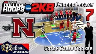 Caleb Booker Career Legacy | College Basketball 2K8 | Livestream 7