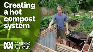 Follow these steps to create a hot compost bay | DIY Garden Projects | Gardening Australia