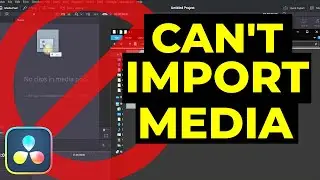 [EASY FIX] Why Davinci Resolve CAN'T IMPORT MEDIA ?