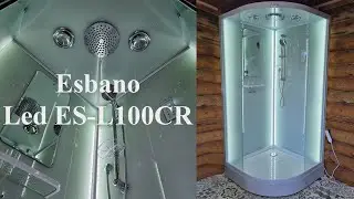 Душевая кабина Esbano LED ES-L100CR | 100x100 с электрикой