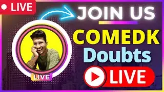 COMEDK 2022  | 🔴LIVE STREAM 🔴 | 🤔QnA Session | COMEDK 2022 EXAM 🚀| Bangalore colleges