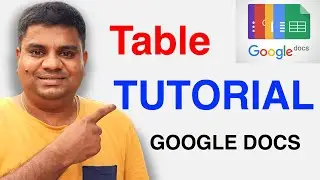 How To Make a Table In Google Docs | Tutorial