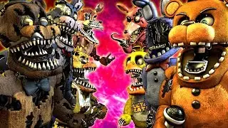 FNaF Nightmare VR vs Withered Animatronics