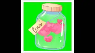 Green Screen Love Jar Green Screen 4K, Chroma Key, Green Background, Green Status, Green Effect