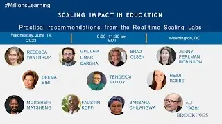 Scaling impact in education: Practical recommendations from the Real-time Scaling Labs