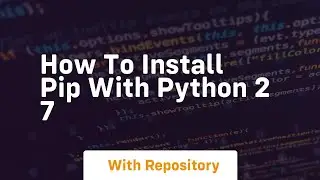 how to install pip with python 2 7