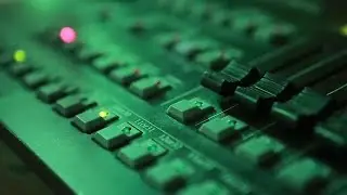 Audio Mixer Control Panel Stock Video