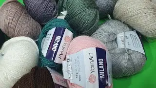 обзор пряжи MILANO от YARNART и готовый джемпер из неё! #knitting