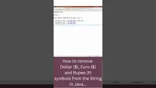 How to remove Dollar $, Euro $ and Rupee ₹ symbols from the String in Java