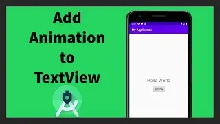 How to add animations into textviews | Android Studio | Java