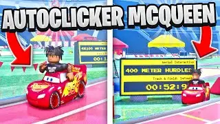 I USED AN AUTOCLICKER AS LIGHTNING MCQUEEN IN ROBLOX TRACK AND FIELD INFINITE