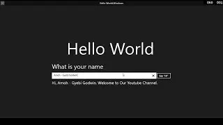 Make a basic C++ Xaml App for Universal Windows Apps in Visual Studio