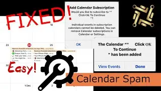 Calendar spam in iPhone/iPad BUG FIXED! | #RTFRstudio