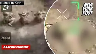 Russians appear to gun down surrendering Ukrainian soldiers, disturbing drone footage shows