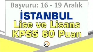 KPSS 60 Puanla Lise ve Lisans İstanbul Arnavutköy Belediyesi Zabıta Memuru Alımı 40 Kadro