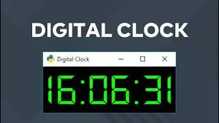 Digital Clock using Tkinter in Python