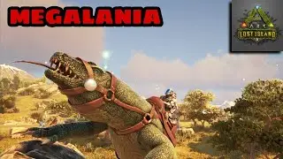 ARK Lost Island || Exact Location Of *MEGALANIA* || and Taming