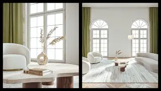 3ds Max Corona Render Interior Living Room Workflow