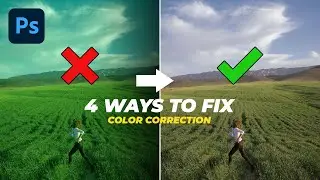 4 Easy Ways to Color Correction in Photoshop | Correct or Fix Color Cast in Photoshop (Easy)