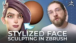 Sculpting a Stylized Female Face in ZBRUSH!