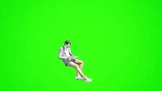 man  in scoter green screen  realistic 3D 🔔 people rendering green screen free download