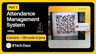 1. Attendance Management System using Camera, QR Code in Java - Login Page (JFrame, Mysql, Netbeans)