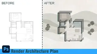 Photoshop Tips: Rendering an Architecture Plan in 6 Steps