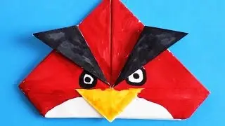 How to make Engry Birds from paper. Origami Angry Birds.