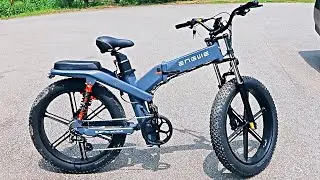 Unboxing Dual Battery Electric Bike with Triple Suspension -  Engwe X26