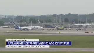 Close call on the runway at BNA