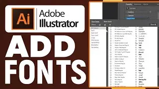 How To Add Fonts In Adobe Illustrator (2024) Easy Tutorial