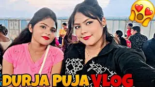 KOLKATA FEMOUS DURGA PUJA 😍 | #vlog | RIZA GAMING