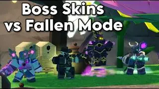 Boss Skins only VS Fallen Mode | Tower Defense Simulator