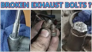 So You Broke the Exhaust Bolts on Your Motorcycle  (Suzuki SV650 Fix)