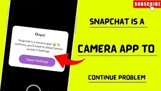 Snapchat Camera Problem / Snapchat camera not working / 2024 / iPhone