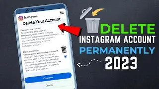 How To Delete Instagram Account Permanently in 2 min 2023 | Hindi | In 2 Steps