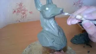 Лепка. Бюст Анубис. Modeling. Bust Anubis