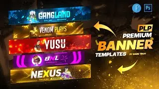 Free Gaming Banner Templates ( Download PLP file) for BGMI/FreeFire 🔥 | Banner Templates Plp