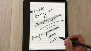 Amazon Kindle Scribe : Note Taking and Palm Rejection with Premium Pen