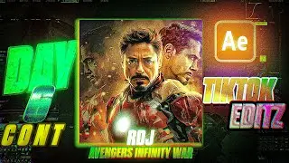 {LIVE) DAY 6 CONT. . HOW TO: Make A TikTok Edit  Complete After Effects Tutorial.( tony stark (rdj)