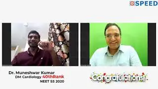 NEET SS 2020, SPEED TOPPER Dr. Muneswar Kumar., Rank - 40, DM Cardiology