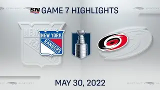 NHL Game 7 Highlights | Rangers vs. Hurricanes - May 30, 2022