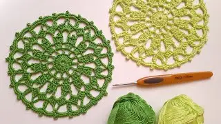 ОЧЕНЬ ПРОСТО!!! Ажурный  МОТИВ Салфетка вязание крючком Easy Crochet motifs for beginners