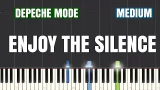 Depeche Mode - Enjoy The Silence Piano Tutorial | Medium