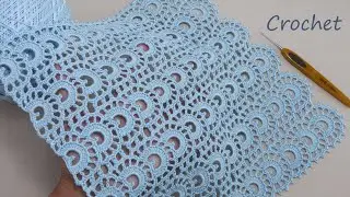 Просто супер УЗОР КРЮЧКОМ!!! Легкое ВЯЗАНИЕ для начинающих 💎 Beautiful and very easy to crochet LACE